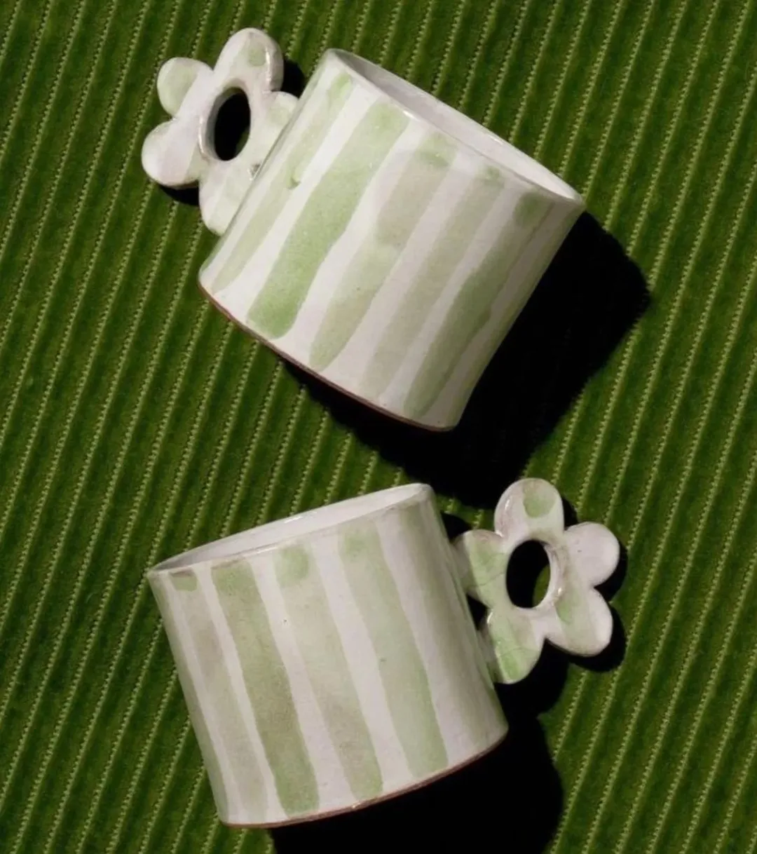 ماگ سرامیکی دستساز گلبرگ